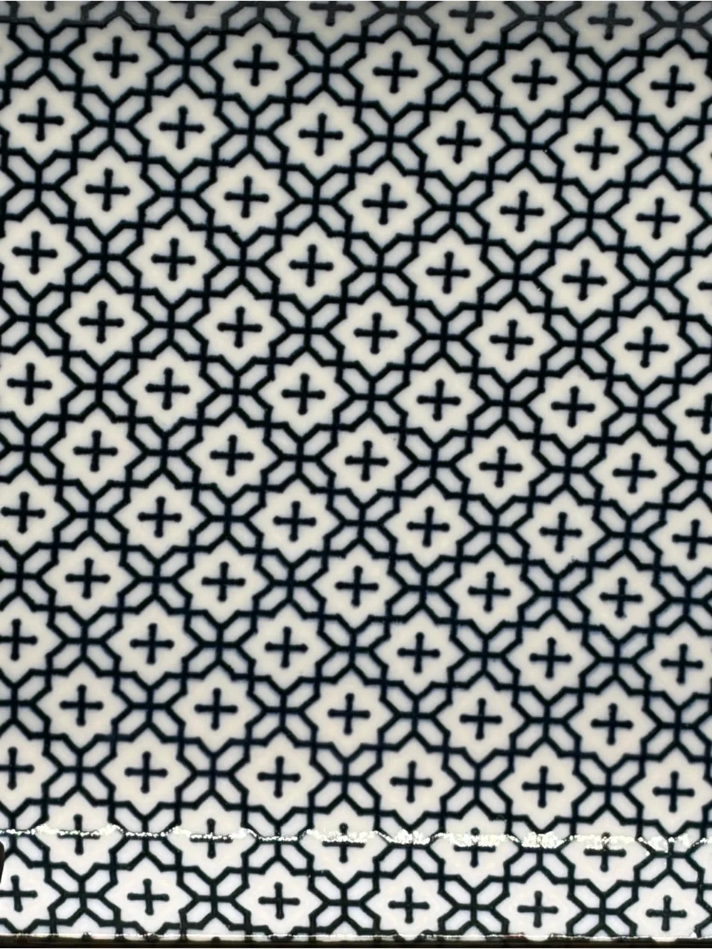 Set Of 2 Nishido Kiln Sashiko Sushi Platters 1970-1990 Porcelain Japan 1970-1990